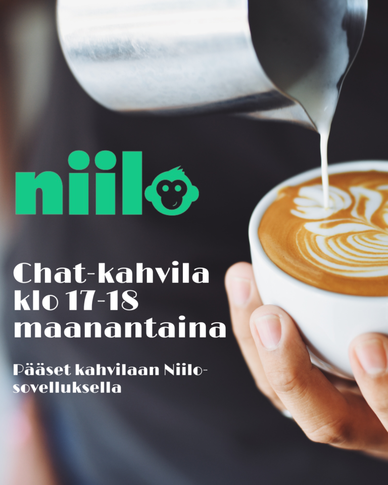 Niilon chat-kahvila maanantaisin kello 17-18☕