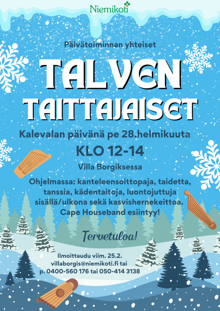 Talven taittajaiset – päivätoiminnan yhteinen talvitapahtuma