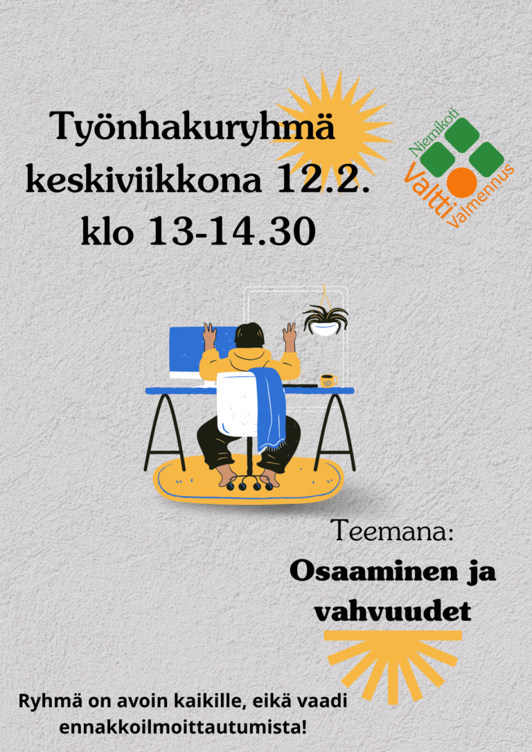 Työnhakuryhmä: Osaaminen ja vahvuudet