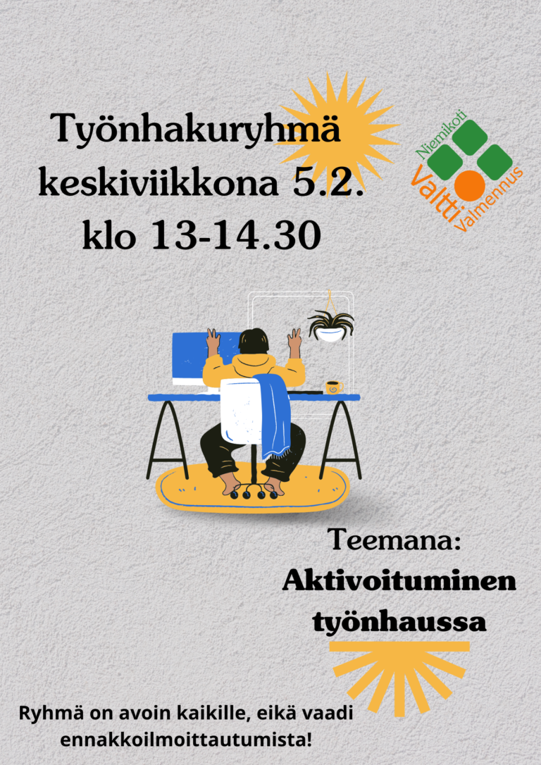 Työnhakuryhmä: Aktivoituminen työhaussa