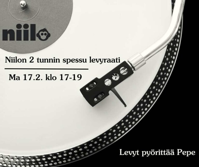 Niilon 2  tunnin spessu levyraati ma 17.2. klo 17-19
