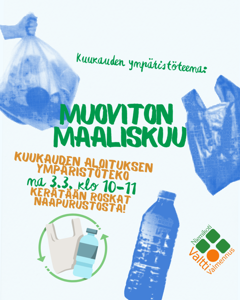 Kuukauden aloitus: Muovittoman maaliskuun ympäristöteko
