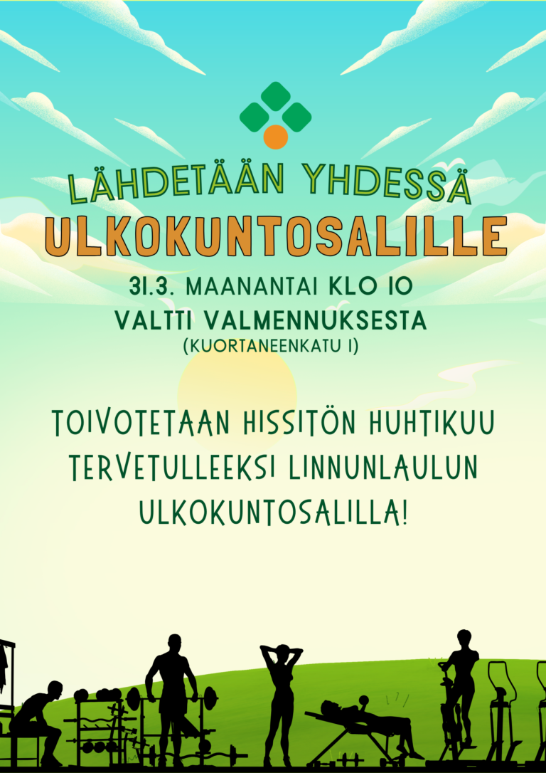 Kuukauden aloitus: Yhdessä ulkokuntosalille