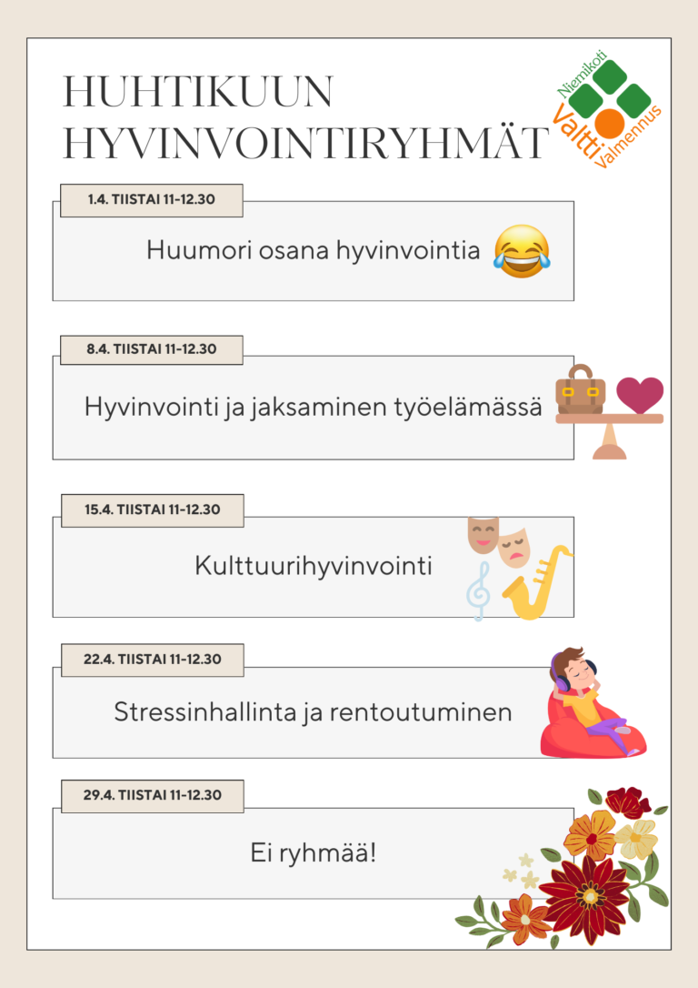 Hyvinvointiryhmä: Huumori osana hyvinvointia