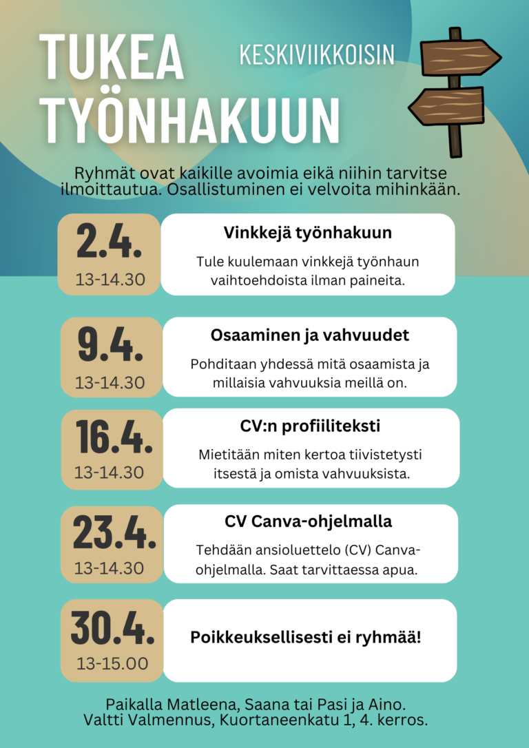 Työnhakuryhmä: Osaaminen ja vahvuudet
