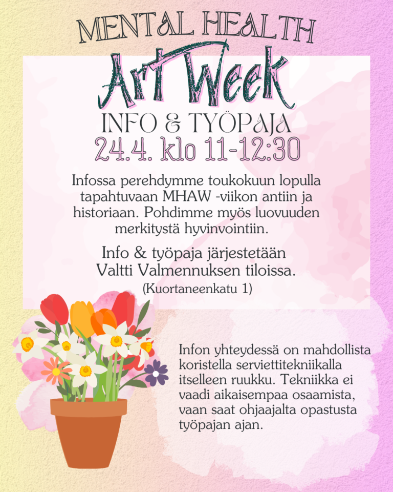 Mental Health Art Week: Info & Työpaja