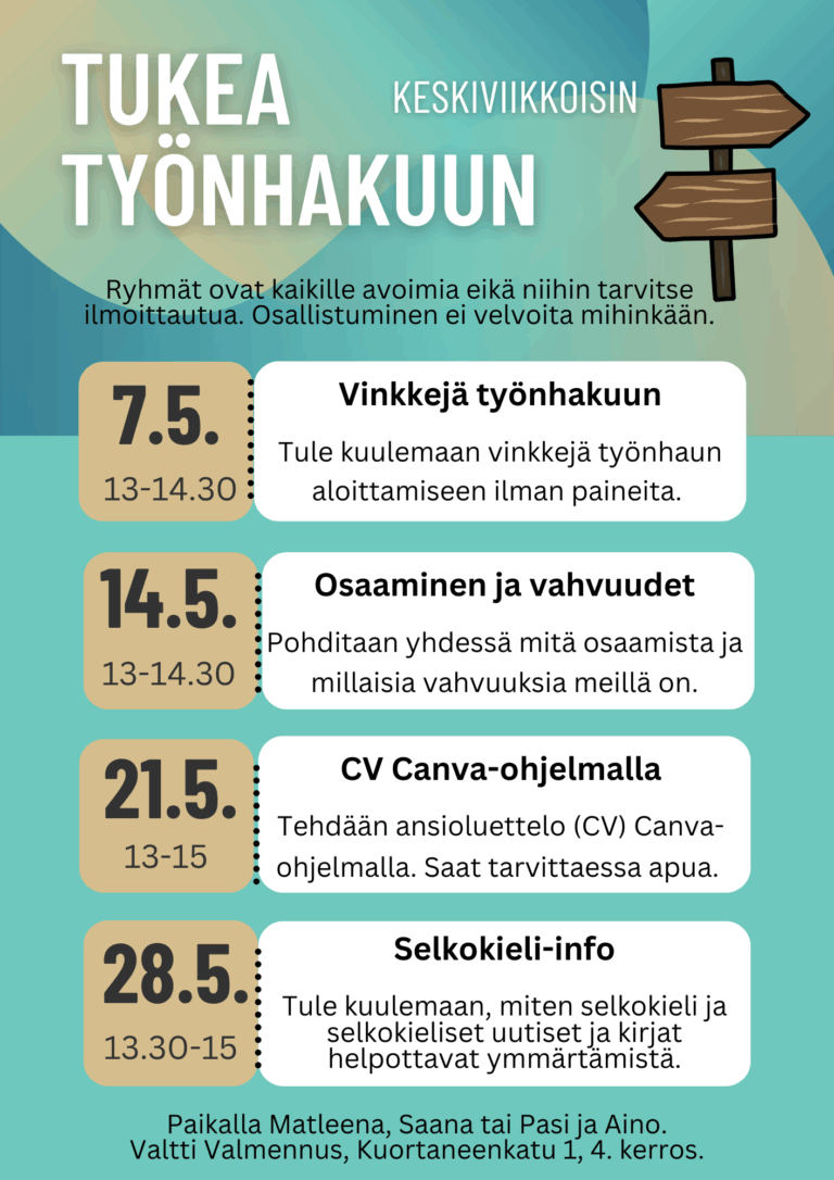 Työnhakuryhmä: Osaaminen ja vahvuudet