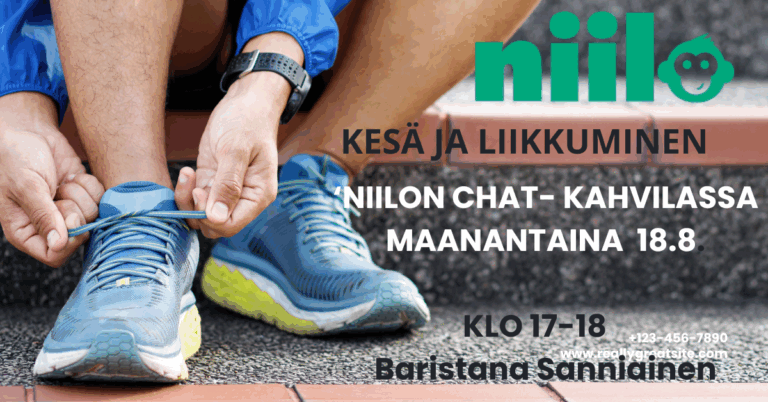Niilon chat-kahvila 18.8 klo 17-18