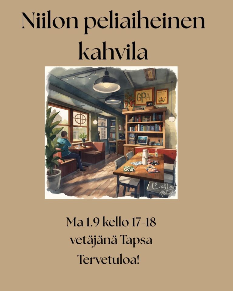 Niilon chat-kahvila 1.9 klo 17-18
