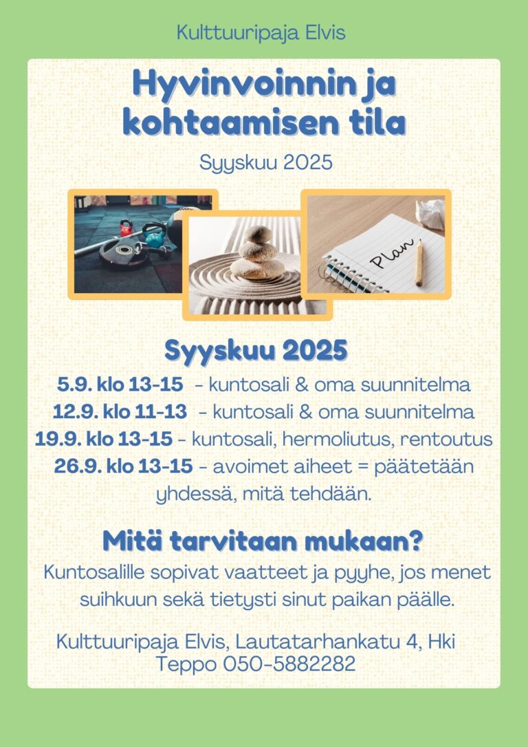 🌿 Hyvinvoinnin ja kohtaamisen tila