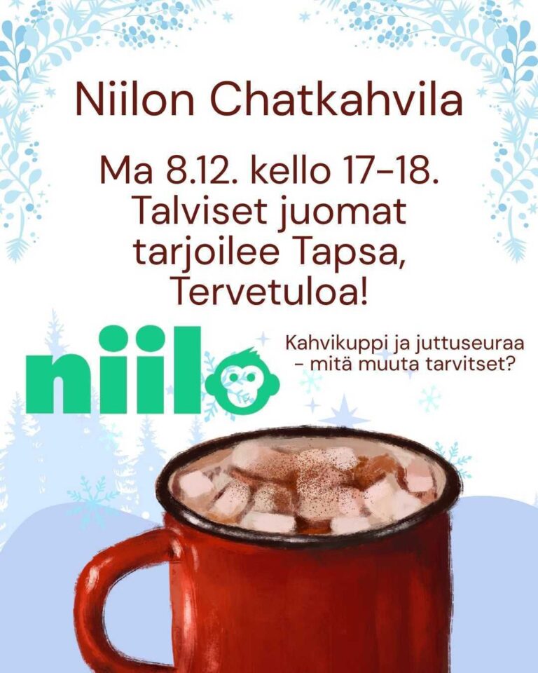 Niilon chatkahvila 8.12. klo 17-18