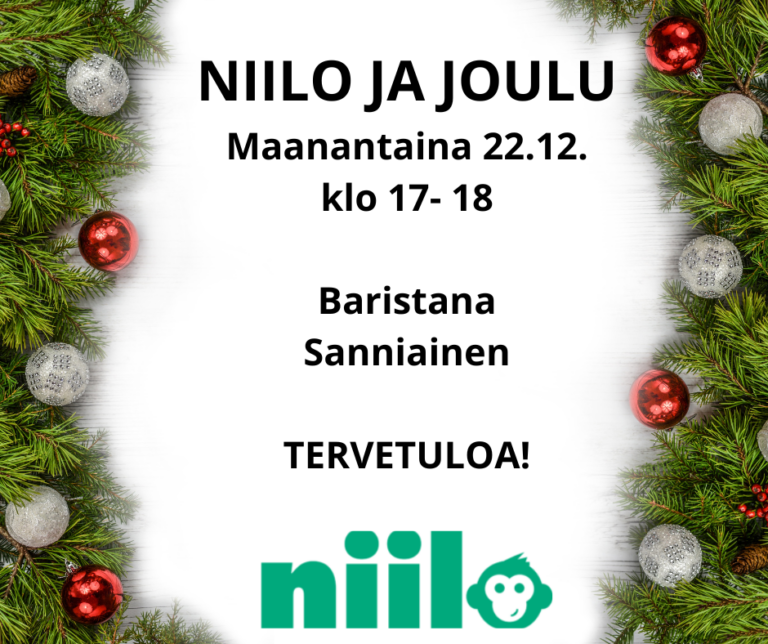 Niilon chatkahvila 22.12 klo 17-18