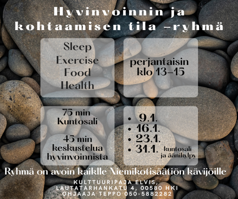 Hyvinvoinnin ja kohtaamisen tila Kulttuuripaja Elviksessä perjantaisin