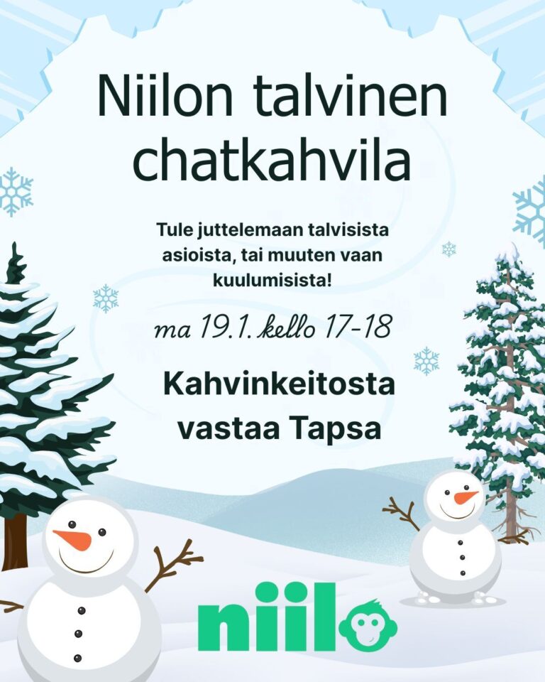 Niilon chat-kahvila 19.1. klo 17-18
