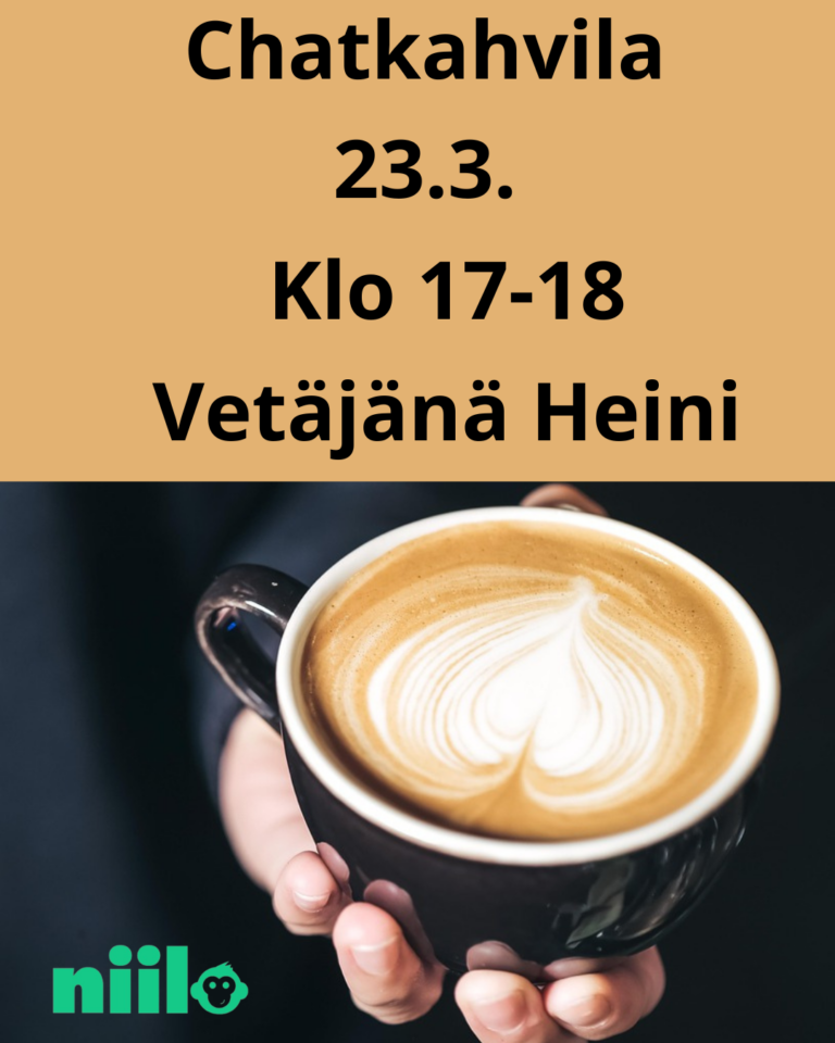 Niilon chat-kahvila 23.3. klo 17-18