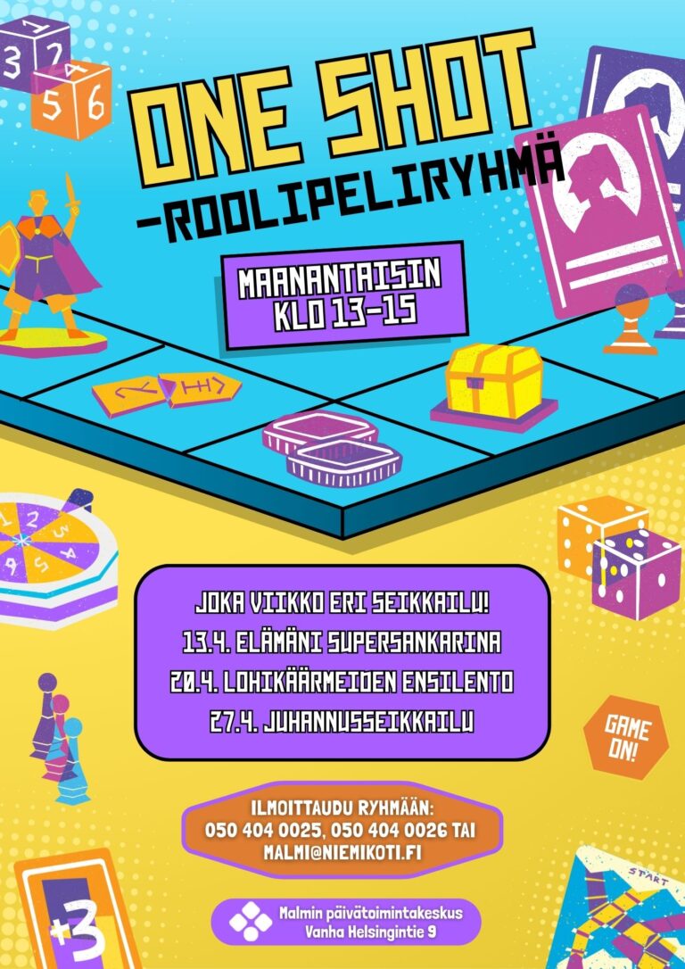 One shot  -roolipeliryhmä Malmilla