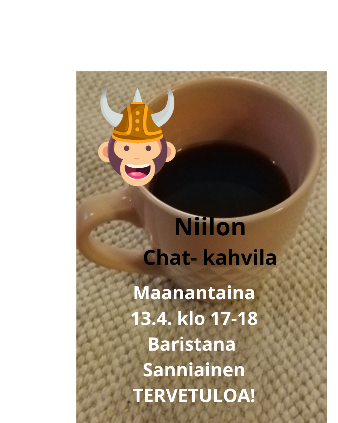 Niilon chat-kahvila 13.4. klo 17-18