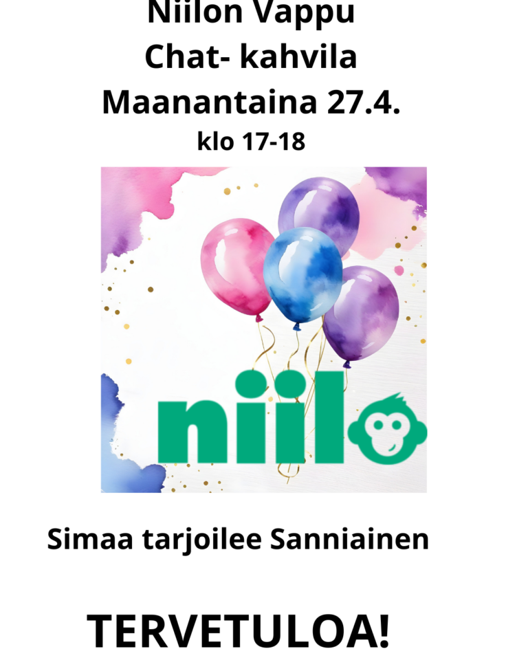 Niilon chat-kahvila 27.4. klo 17-18