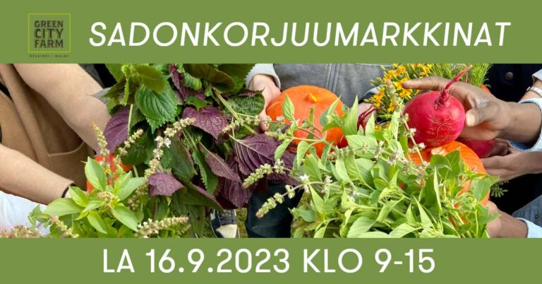 Sadonkorjuumarkkinat la 16.9. Malmilla klo 9-15