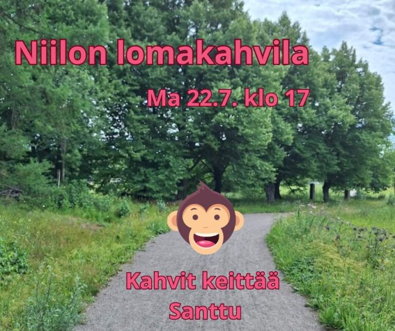 Niilon chat-kahvila maanantaisin kello 17-18