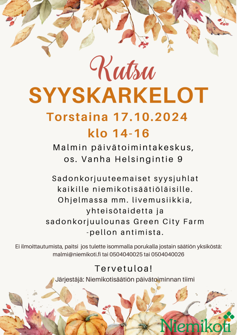 Syyskarkelot Malmilla